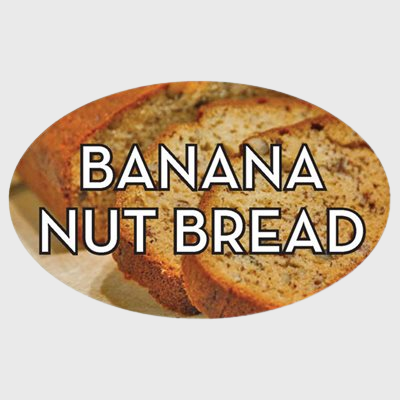 Standard Flavor Label Banana Nut Bread - 500/Roll