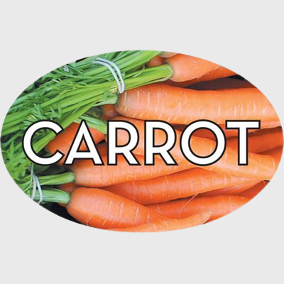 Standard Flavor Label Carrot - 500/Roll