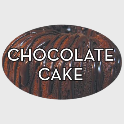 Standard Flavor Label Chocolate Cake - 500/Roll