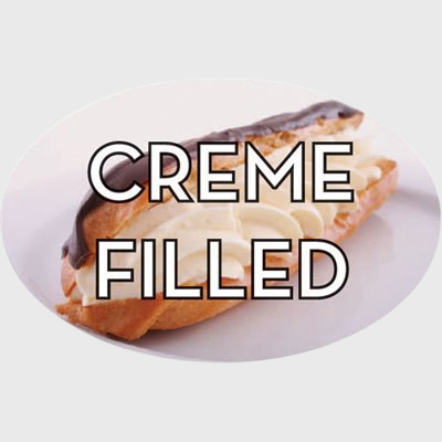 Standard Flavor Label Crème Filled - 500/Roll