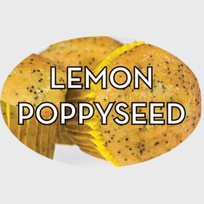 Standard Flavor Label Lemon Poppyseed - 500/Roll