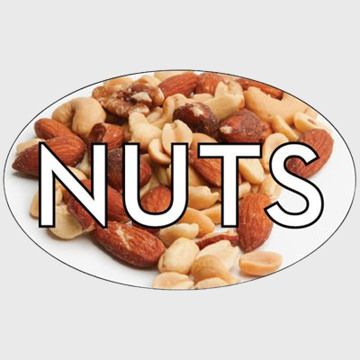 Standard Flavor Label Nuts - 500/Roll