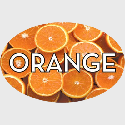 Standard Flavor Label Orange - 500/Roll