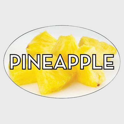 Standard Flavor Label Pineapple - 500/Roll