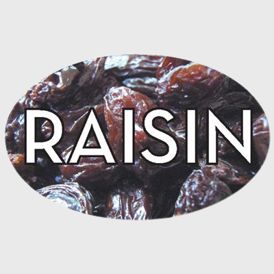 Standard Flavor Label Raisin - 500/Roll