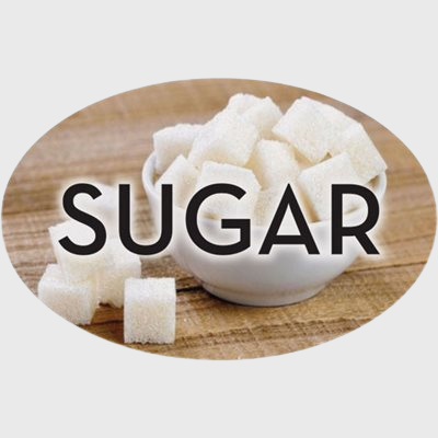 Standard Flavor Label Sugar - 500/Roll