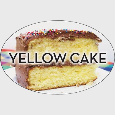 Standard Flavor Label Yellow Cake - 500/Roll