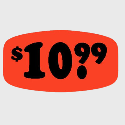 Pricing Label $10.99 - 1,000/Roll
