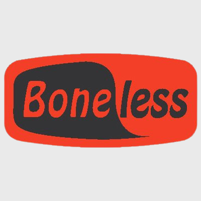 Short Oval Label Boneless - 1,000/Roll