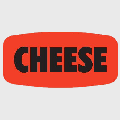 Short Oval Label Cheese - 1,000/Roll