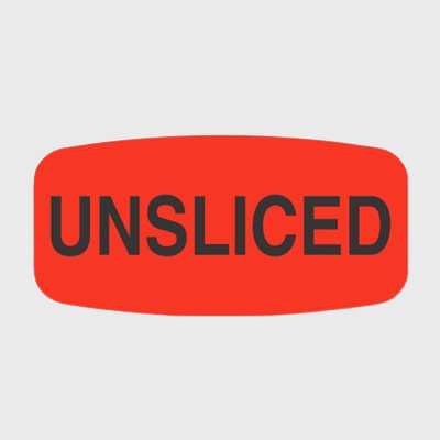 Short Oval Label Unsliced - 1,000/Roll