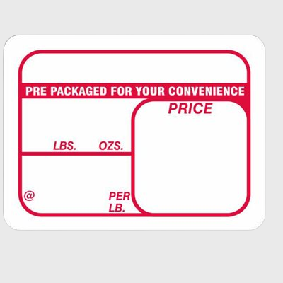 Coupon And Discount Label Pre Packaged / Price / Per lb - 1000/Roll