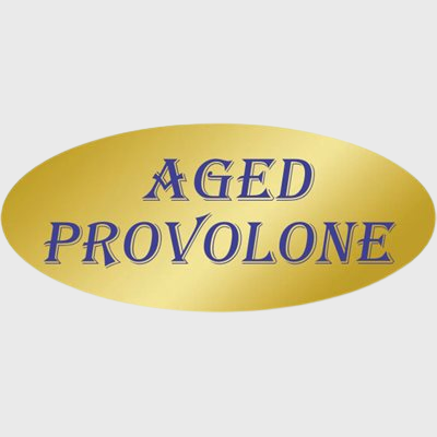 Gold Foil Label Aged Provolone - 500/Roll