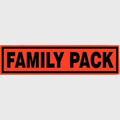 Family Pack Label - 500/Roll