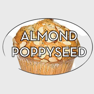 Standard Flavor Label Almond Poppyseed - 500/Roll