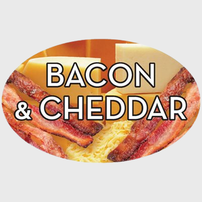 Standard Flavor Label Bacon & Cheddar - 500/Roll