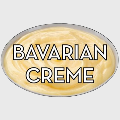 Standard Flavor Label Bavarian Crème - 500/Roll