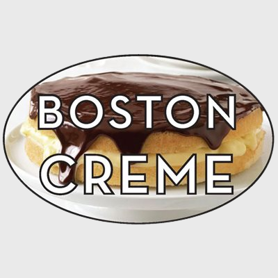 Standard Flavor Label Boston Creme - 500/Roll