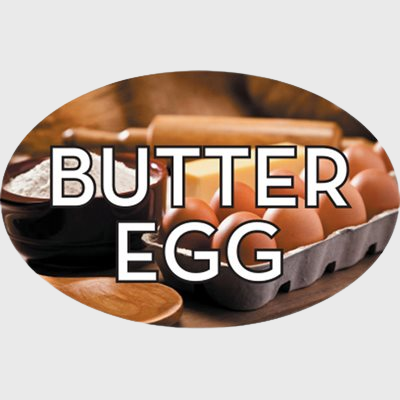 Standard Flavor Label Butter Egg - 500/Roll