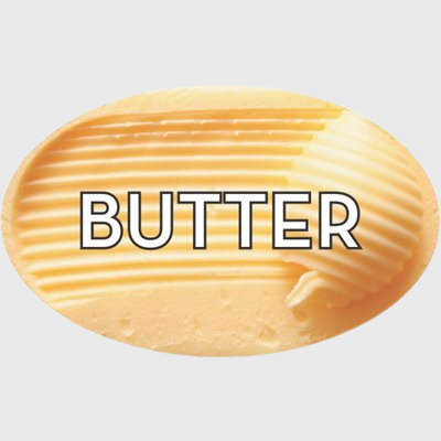 Standard Flavor Label Butter - 500/Roll