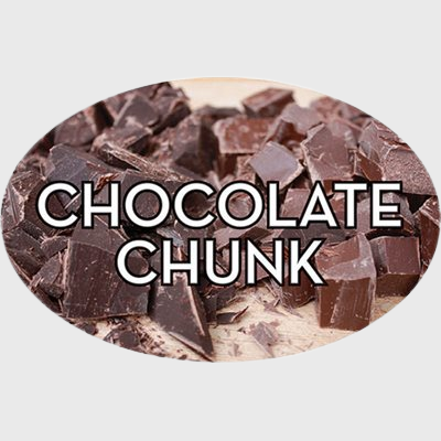 Standard Flavor Label Chocolate Chunk - 500/Roll