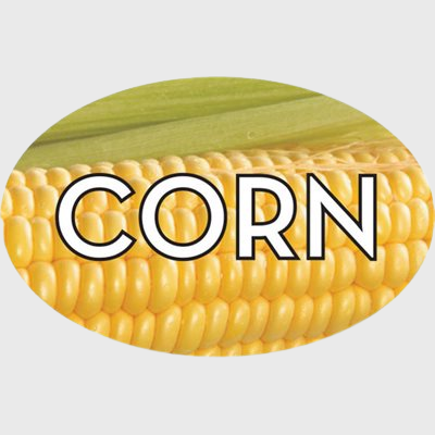 Standard Flavor Label Corn - 500/Roll