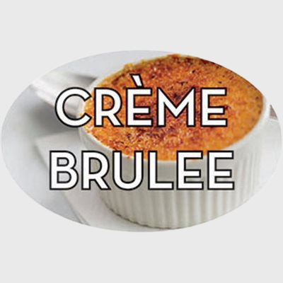 Standard Flavor Label Crème Brulee - 500/Roll