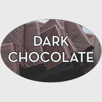 Standard Flavor Label Dark Chocolate - 500/Roll