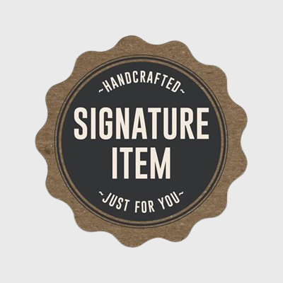 Grab & Go Label Signature Item / Handcrafted Just For You - 500/Roll