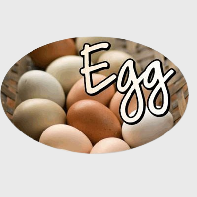 Standard Flavor Label Egg - 500/Roll