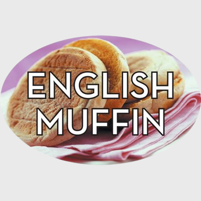 Standard Flavor Label English Muffin - 500/Roll