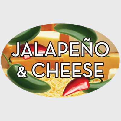 Standard Flavor Label Jalapeno & Cheese - 500/Roll