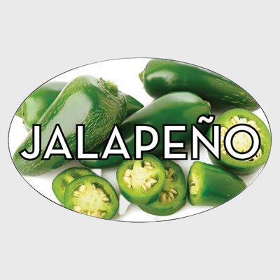 Standard Flavor Label Jalapeno - 500/Roll