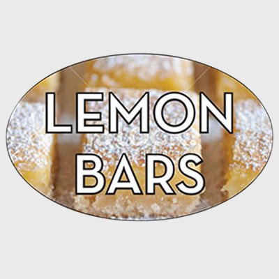 Standard Flavor Label Lemon Bars - 500/Roll