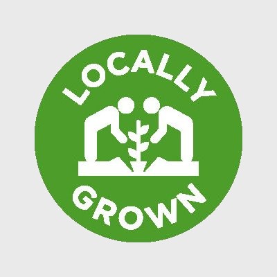 Produce Label Locally Grown Icon - 1,000/Roll