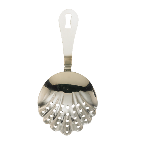 Barfly Stainless Steel Scalloped Julep Strainer 7"