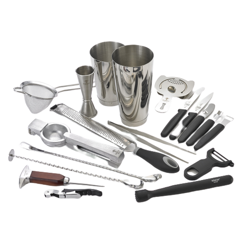 Barfly Stainless Steel Deluxe Set - Includes 17-pieces