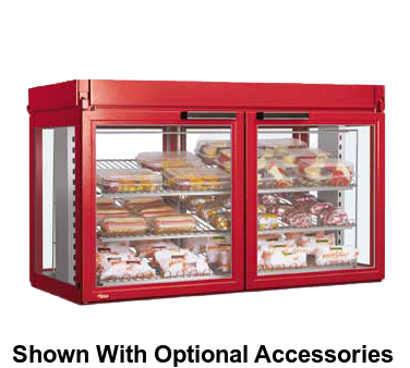 Hatco Flav-R-Savor® Countertop 4 Door Large Capacity Merchandising Cabinet Non-Humidified Glass