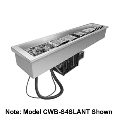 Hatco Drop-In Refrigerated Slim Well Top Mount Insulated 90.25"W Aluminized Steel Housing