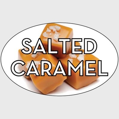 Standard Flavor Label Salted Caramel - 500/Roll