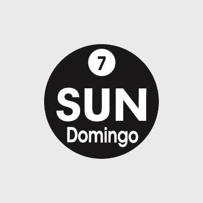 All Temperature Label Sun 7 Domingo - 2,000/Roll