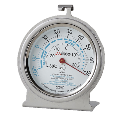 superior-equipment-supply - Winco - Refrigerator/Freezer Thermometer Range From -20°F to 70°F 3" Diameter