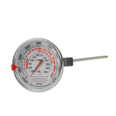 superior-equipment-supply - Winco - Deep Fry/Candy Thermometer 12" Probe 100° to 500°F