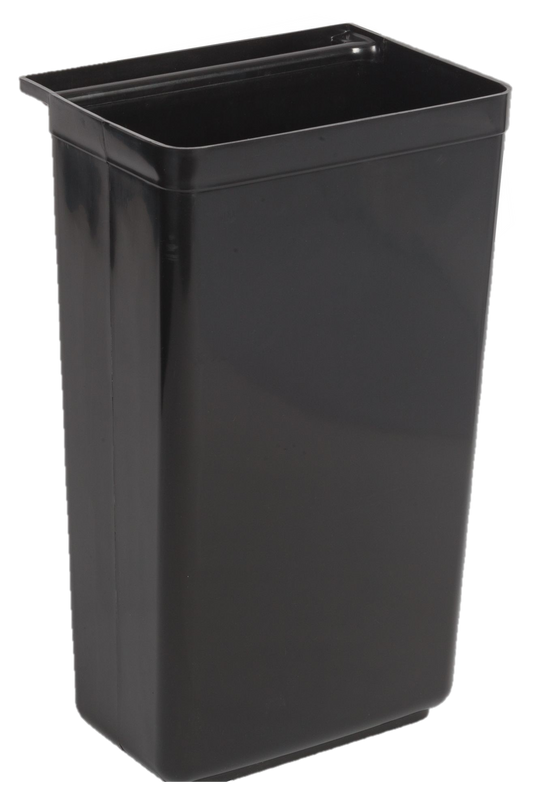 superior-equipment-supply - Winco - Trash Receptacle for Bus Cart Plastic Black